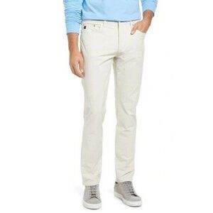Vineyard Vines Mens Khaki Breaker Flat Front Straight Leg Stretch Cotton Pants